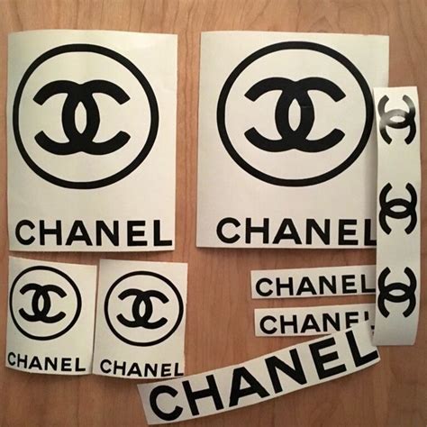 coco chanel logo stickers